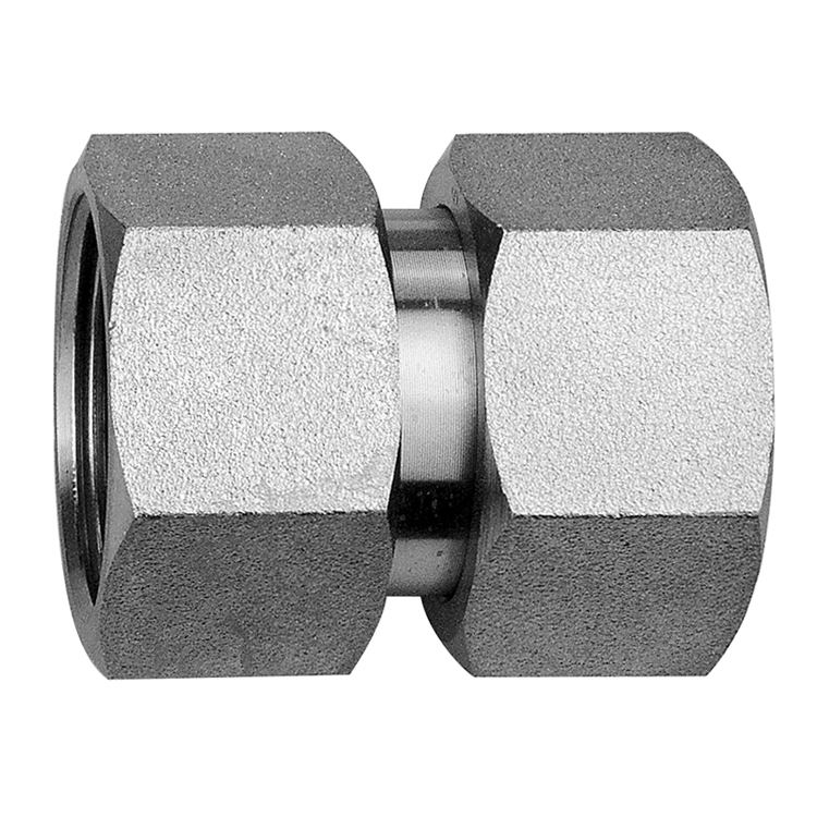 63063L-06-06 6 MM SERIES L FEMALE METRIC DIN 2353 SWIVEL CONNECTOR ...